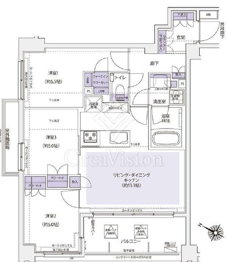 ＫＤＸレジデンス横濱紅葉坂 703 間取り図