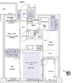 ＫＤＸレジデンス横濱紅葉坂 705 間取り図