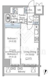 ＭＯＤＩＥＲ　ＢＵＮＫＹＯ　ＭＥＪＩＲＯＤＡＩ 4階 間取り図