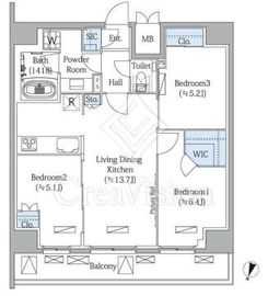 ＭＯＤＩＥＲ　ＢＵＮＫＹＯ　ＭＥＪＩＲＯＤＡＩ 8階 間取り図
