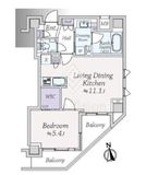 クレヴィア南麻布 4階 間取り図