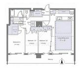 HARUMI FLAG PARK VILLAGE T棟 (晴海フラッグ パークヴィレッジ T棟) 36階 間取り図