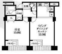 品川プリンスレジデンス 529 間取り図