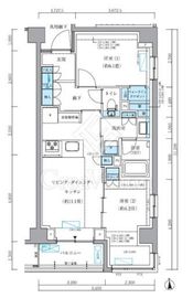 パークアクシス品川シーサイド 509 間取り図