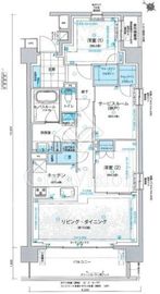 ライオンズ青砥レジデンス 4階 間取り図