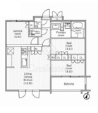 nido SAKURAGAOKA 202 間取り図
