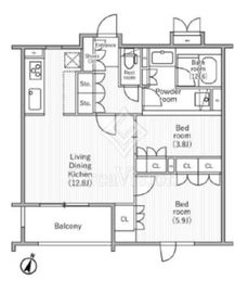 nido SAKURAGAOKA 203 間取り図