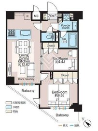 ＣＲＥＡＴＩＦ三軒茶屋 409 間取り図