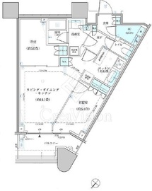 パークタワー勝どきミッド/サウス 17階 間取り図
