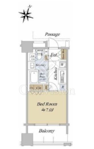アクシルコート日本橋本町 3階 間取り図