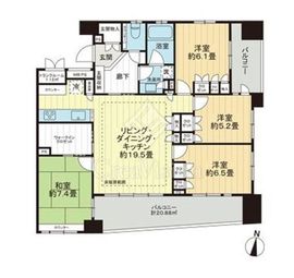 ライオンズ北千住マークレジデンス 14階 間取り図