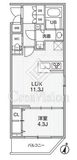 Alivis志村三丁目 406 間取り図