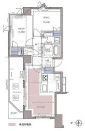 ディームス横濱青木町 301 間取り図