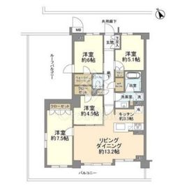 プレミスト津田山 5階 間取り図