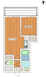 南麻布パークハイツ 201 間取り図