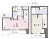 グランジット本郷壱岐坂 5階 間取り図