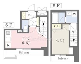 グランジット本郷壱岐坂 5階 間取り図