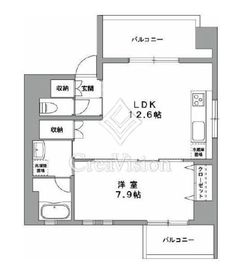 グランデュール2関内 401 間取り図