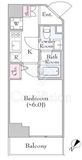 Log登戸station west 2階 間取り図
