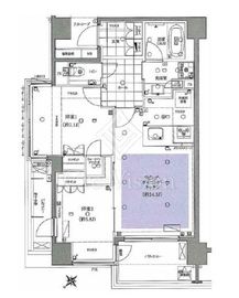 ユニーブル渋谷神南 8階 間取り図