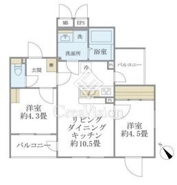 EXAM AKASAKA 302 間取り図
