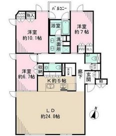 ザ・テート池田山 001 間取り図