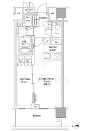 ＪＩＹＵＧＡＯＫＡ　ＭＵＳＥ　ＳＱＵＡＲＥ　ＴＨＥ　ＲＥＳＩＤＥＮＣＥ 10階 間取り図