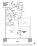 ＪＩＹＵＧＡＯＫＡ　ＭＵＳＥ　ＳＱＵＡＲＥ　ＴＨＥ　ＲＥＳＩＤＥＮＣＥ 8階 間取り図