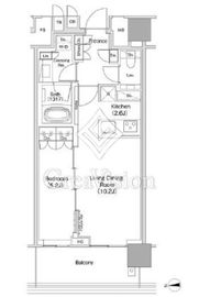 ＪＩＹＵＧＡＯＫＡ　ＭＵＳＥ　ＳＱＵＡＲＥ　ＴＨＥ　ＲＥＳＩＤＥＮＣＥ 14階 間取り図