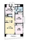 エバーグリーンパレス浅草 3階 間取り図