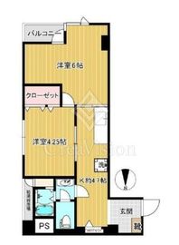 高円寺ダイヤモンドマンション 8階 間取り図