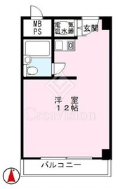 新宿御苑前マンション 3階 間取り図