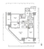 ＪＩＹＵＧＡＯＫＡ　ＭＵＳＥ　ＳＱＵＡＲＥ　ＴＨＥ　ＲＥＳＩＤＥＮＣＥ 11階 間取り図