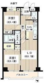 エステージ世田谷仙川 202 間取り図