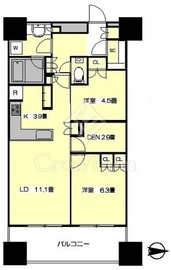 富久クロスコンフォートタワー(Tomihisa Cross)  21階 間取り図