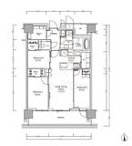 ＪＩＹＵＧＡＯＫＡ　ＭＵＳＥ　ＳＱＵＡＲＥ　ＴＨＥ　ＲＥＳＩＤＥＮＣＥ 14階 間取り図