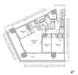 ＪＩＹＵＧＡＯＫＡ　ＭＵＳＥ　ＳＱＵＡＲＥ　ＴＨＥ　ＲＥＳＩＤＥＮＣＥ 8階 間取り図