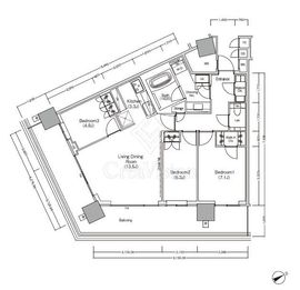 ＪＩＹＵＧＡＯＫＡ　ＭＵＳＥ　ＳＱＵＡＲＥ　ＴＨＥ　ＲＥＳＩＤＥＮＣＥ 9階 間取り図