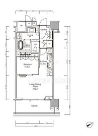 ＪＩＹＵＧＡＯＫＡ　ＭＵＳＥ　ＳＱＵＡＲＥ　ＴＨＥ　ＲＥＳＩＤＥＮＣＥ 9階 間取り図