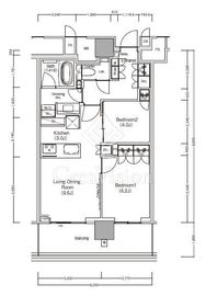 ＪＩＹＵＧＡＯＫＡ　ＭＵＳＥ　ＳＱＵＡＲＥ　ＴＨＥ　ＲＥＳＩＤＥＮＣＥ 11階 間取り図