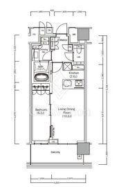 ＪＩＹＵＧＡＯＫＡ　ＭＵＳＥ　ＳＱＵＡＲＥ　ＴＨＥ　ＲＥＳＩＤＥＮＣＥ 13階 間取り図