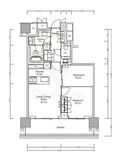 ＪＩＹＵＧＡＯＫＡ　ＭＵＳＥ　ＳＱＵＡＲＥ　ＴＨＥ　ＲＥＳＩＤＥＮＣＥ 11階 間取り図