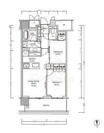 ＪＩＹＵＧＡＯＫＡ　ＭＵＳＥ　ＳＱＵＡＲＥ　ＴＨＥ　ＲＥＳＩＤＥＮＣＥ 8階 間取り図