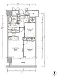 ＪＩＹＵＧＡＯＫＡ　ＭＵＳＥ　ＳＱＵＡＲＥ　ＴＨＥ　ＲＥＳＩＤＥＮＣＥ 11階 間取り図