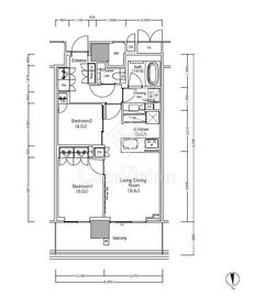 ＪＩＹＵＧＡＯＫＡ　ＭＵＳＥ　ＳＱＵＡＲＥ　ＴＨＥ　ＲＥＳＩＤＥＮＣＥ 13階 間取り図