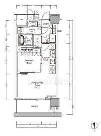 ＪＩＹＵＧＡＯＫＡ　ＭＵＳＥ　ＳＱＵＡＲＥ　ＴＨＥ　ＲＥＳＩＤＥＮＣＥ 14階 間取り図