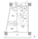 ＪＩＹＵＧＡＯＫＡ　ＭＵＳＥ　ＳＱＵＡＲＥ　ＴＨＥ　ＲＥＳＩＤＥＮＣＥ 11階 間取り図