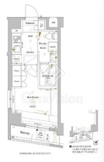 アクサス西新宿アジールコート 5階 間取り図
