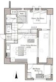 LANAI TOWN RENAISSANCE GRAND HIGHRISE (ラナイ タウン ルネッサンス グランドハイライズ) 406 間取り図