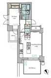 ブリリアイスト門前仲町 802 間取り図